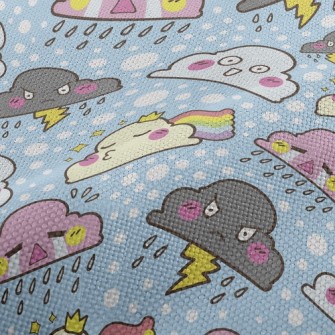 Funny Emoticon Clouds Performance Linen