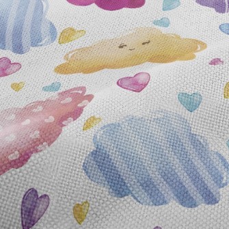 Watercolor Colorful Clouds Performance Linen