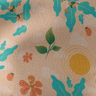 Art Style Flowers And Plants Waterproof Canvas