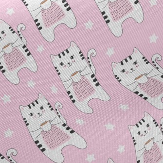 Enjoy Coffee Cat Twill