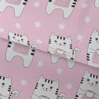 Enjoy Coffee Cat Waterproof Oxford