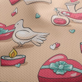 Love Potion Carrier Pigeon Athletic Mesh Flat Back