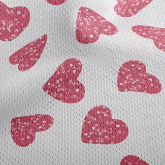 Sequined Hearts Athletic Mesh Flat Back