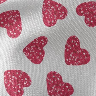 Sequined Hearts Waterproof Canvas