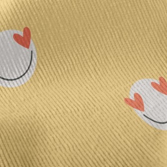 Love Eyes Smiley Face Standard Corduroy