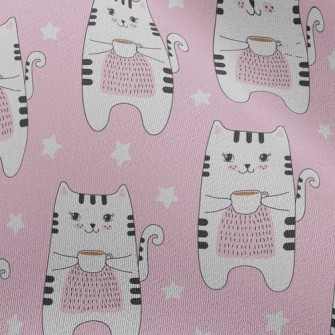 Enjoy Coffee Cat Chiffon