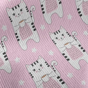 Enjoy Coffee Cat Standard Corduroy