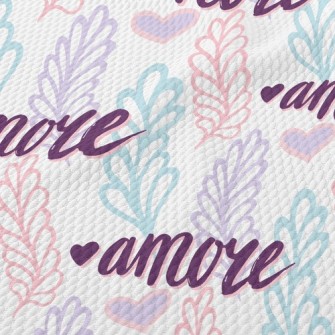 Love Words Birdseye Piqué