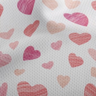 Lines Depict Love Athletic Mesh Flat Back
