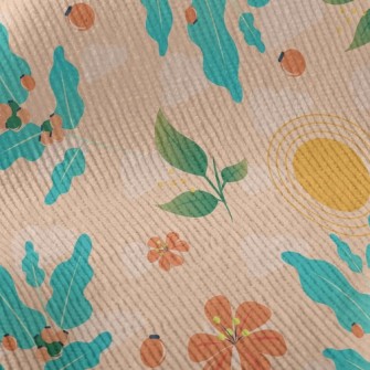 Art Style Flowers And Plants Standard Corduroy
