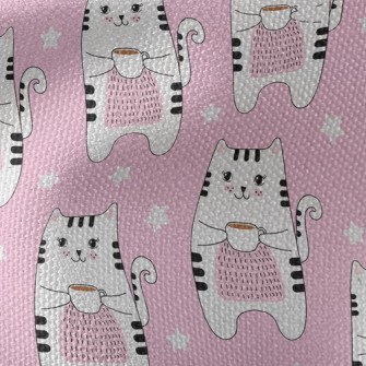 Enjoy Coffee Cat Waterproof Canvas