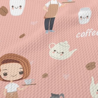 Coffee Shop Clerk Birdseye Piqué