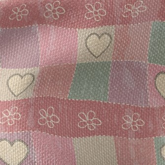 Patchwork Love Plaid Waterproof Canvas