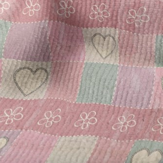 Patchwork Love Plaid Terry