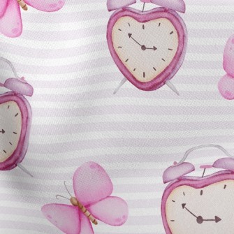 Watercolor Butterfly Alarm Clo Stretch Ponte