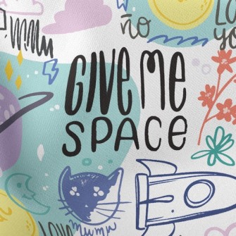Fantasy Space Cat Stretch Ponte