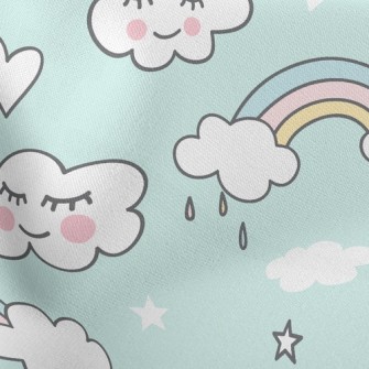 Blushing Rainbow White Clouds Stretch Ponte