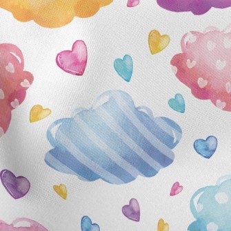 Watercolor Colorful Clouds Stretch Ponte