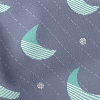 Diagonal Striped Crescent Moon Stretch Ponte