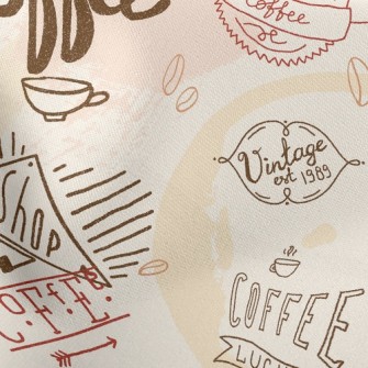 Advertising Coffee Text Stretch Ponte