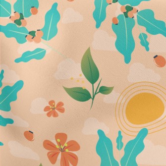 Art Style Flowers And Plants Stretch Ponte
