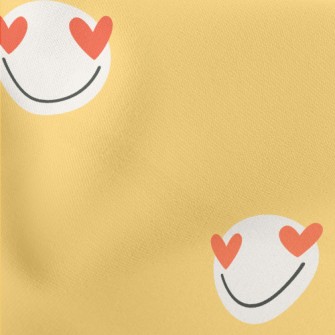 Love Eyes Smiley Face Stretch Ponte
