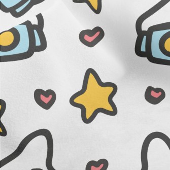 Childlike And Cute Camera Micro Fleece