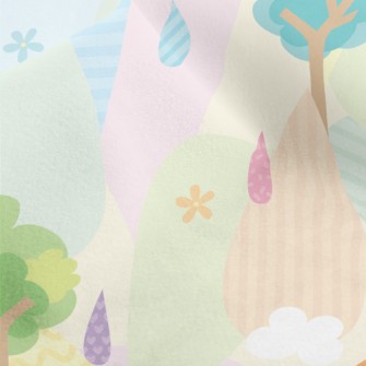 Fairy Tale Umbrella Bird Micro Fleece