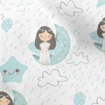 Goddess Of Stars And Moon Micro Fleece