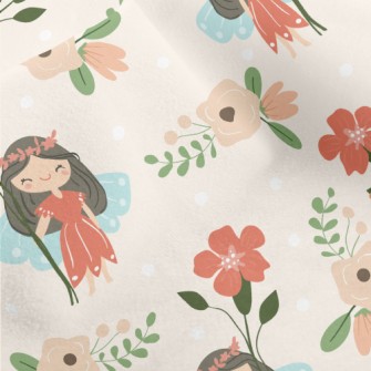 Shy Flower Fairy Micro Fleece