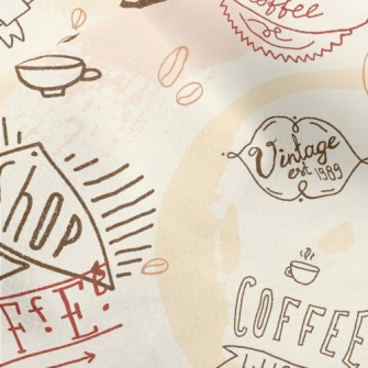 Advertising Coffee Text Micro Fleece
