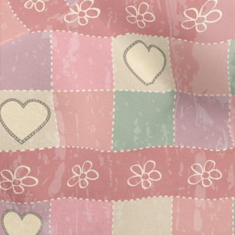 Patchwork Love Plaid Micro Fleece