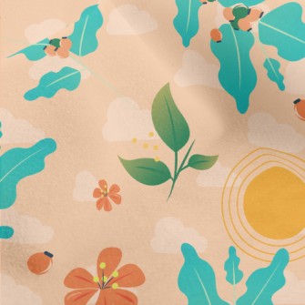 Art Style Flowers And Plants Micro Fleece
