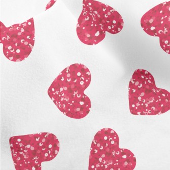 Sequined Hearts Micro Fleece