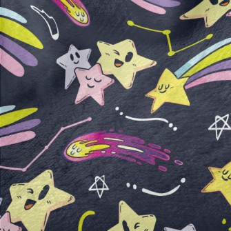 Winking Emoticon Shooting Star Minky