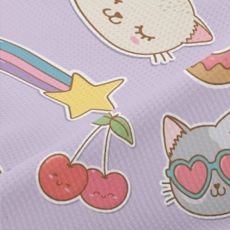 Love Glasses Cat Piqué