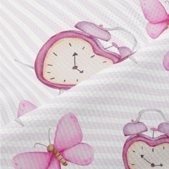 Watercolor Butterfly Alarm Clo Piqué