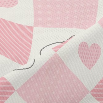 Plaid Love Rabbit Piqué