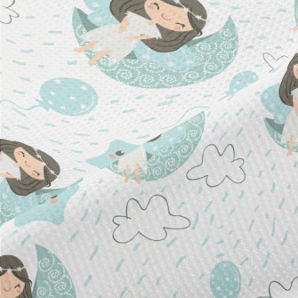 Goddess Of Stars And Moon Piqué