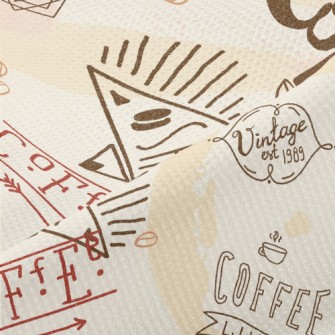 Advertising Coffee Text Piqué