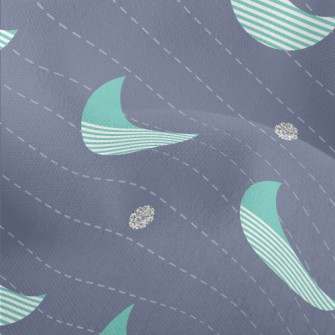 Diagonal Striped Crescent Moon Lightweight Performance Linen