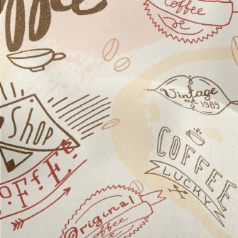 Advertising Coffee Text Lightweight Performance Linen
