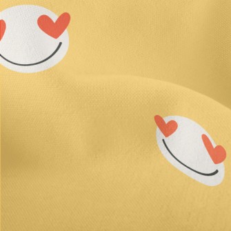 Love Eyes Smiley Face Lightweight Performance Linen