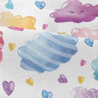 Watercolor Colorful Clouds Modern Jersey