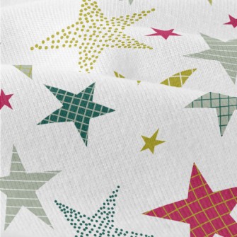 Plaid Dotted With Stars Modern Jersey