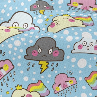 Funny Emoticon Clouds Modern Jersey