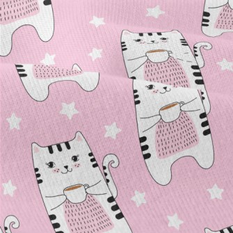 Enjoy Coffee Cat Modern Jersey