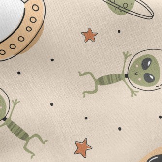 Tricky Space Aliens Jersey Backed Fleece