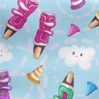 Fun Skates Jersey Backed Fleece