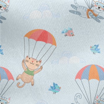 Glider Cat Jersey Backed Fleece